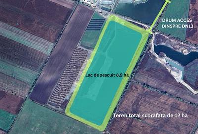Lac de pescuit 9 ha, pe un teren intravilan de 12 ha, langa Brasov, COMISION 0% - 2