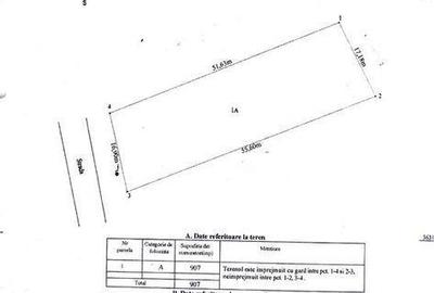 Teren de 907 mp, în Bradu