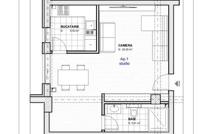 Garsonieră semidecomandată în Tineretului - 2