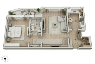 2 camere metrou Obor - posibilitate montare centrala - 4