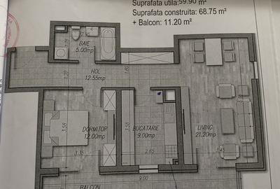 Apartament cu 2 camere decomandat în Astra