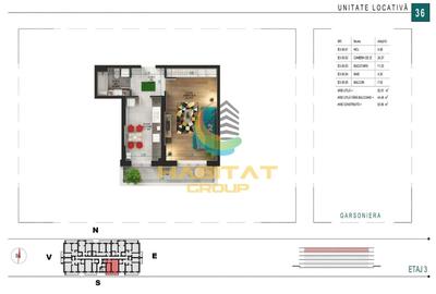 Garsonieră decomandată în Theodor Pallady - 2