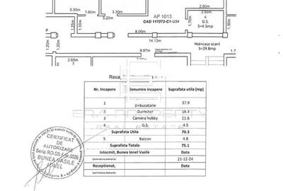 Apartament  | 3 camere | 70 mp | intabulat | etaj 1 | Șelimbăr, zona O. Goga - 8