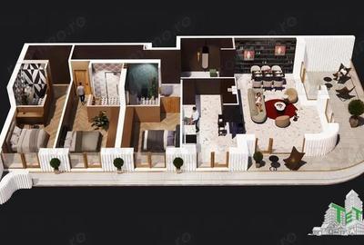 Apartament de vanzare in Pipera 4 camere cu terasa 67 mp - 14