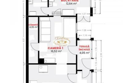 Casă cu 2 camere cu Canalizare în Central - 5