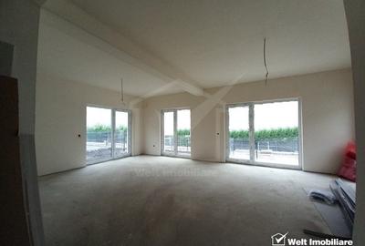 Duplex in complex, semifinisat, Chinteni, 4 dormitoare, 3 bai - 2