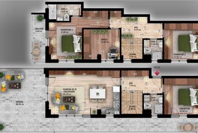 Apartament cu 5 camere decomandat în Theodor Pallady - 2