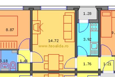 Apartament cu 3 camere semidecomandat în Militari - 3