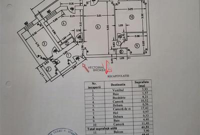 Apartament cu 3 camere semidecomandat în Titan - 13