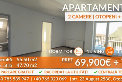 Apartament 2 camere OTOPENI. Direct Dezvoltator! SUPER PREȚ!