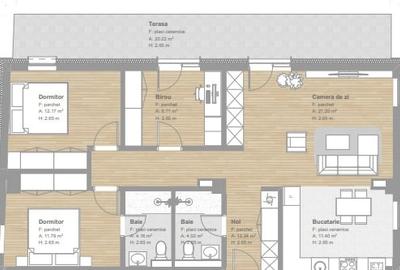 Apartament cu 4 camere semidecomandat în Florești - 2