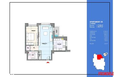 Apartament cu 2 camere în Central - 12