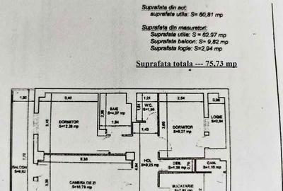 Apartament cu 3 camere decomandat în Central - 1