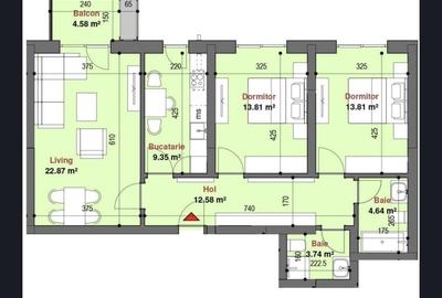 Apartament cu 3 camere decomandat în Central - 4