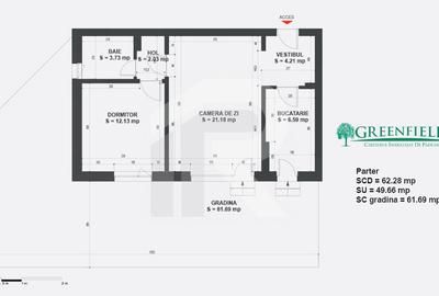 Apartament cu 2 camere semidecomandat în Băneasa - 4