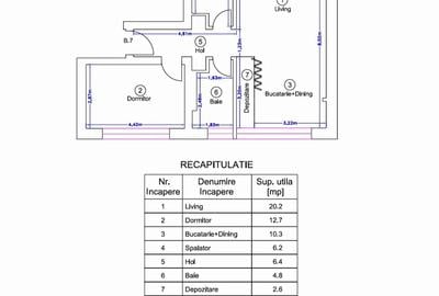 Apartament cu 2 camere decomandat în Pipera - 8