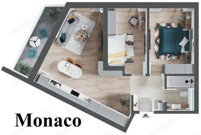 Apartament cu 2 camere decomandat în Nufărul - 1