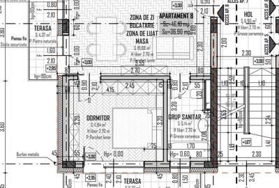Apartament cu 2 camere în Baciu