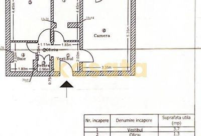 Apartament cu 2 camere, mobilat în Pajura