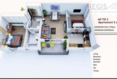 Apartamente 3 camere predare in Septembrie si Decembrie 2025 Sanpetru - 1