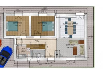 Casă cu 3 camere cu Teren 390 Mp în Girocului - 3
