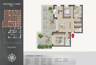 Direct Dezvoltator - Apartament 4 Camere cu Terasa - Metrou - 2