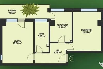 Apartament cu 2 camere decomandat în Tătărași - 1