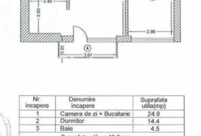 Apartament cu 2 camere semidecomandat în Sisești