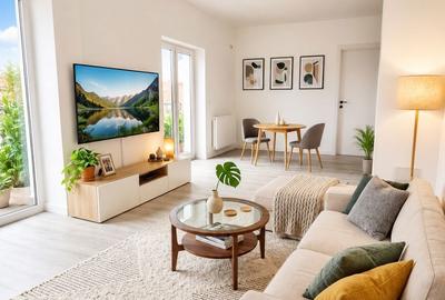 Apartament cu 2 camere decomandat în Ozana