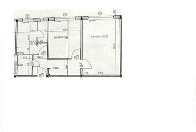 Virtutii vanzare 2 camere decomandat etaj 3 din 4, necesaita renovare - 9