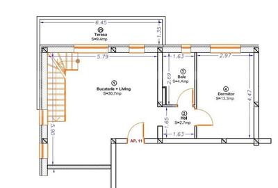 Apartament cu 3 camere în Girocului - 3