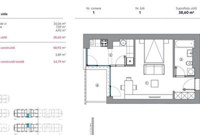 Garsonieră în Theodor Pallady - 1