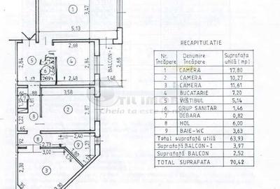 Apartament cu 3 camere decomandat, mobilat în Nicolina - 12
