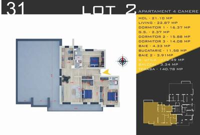 4 Camere Apartament cu Terasa Decomandat | Sector 3 - 2