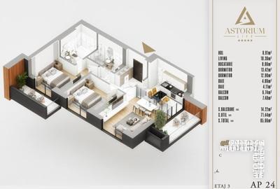 Apartament cu 3 camere decomandat în Theodor Pallady - 3