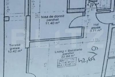 Apartament cu 2 camere semidecomandat în Florești - 1