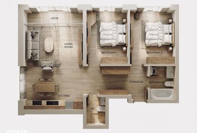 Apartament cu 3 camere în Militari - 2