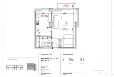 Apartament cu 2 camere decomandat în Port