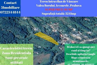 Izvoarele Valea Borului- Teren Intravilan de Vanzare- Comision 0% - 1
