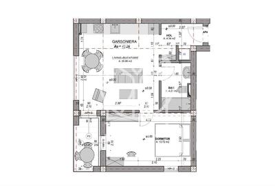 Direct dezv. - ap. 2 camere, la cheie, aer conditionat  - etaj 1 Direct dezv. - ap. 2 camere, la cheie, aer conditionat  - etaj 1 - 2