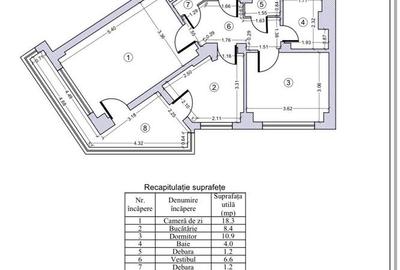 Apartament cu 2 camere decomandat în Tei - 10