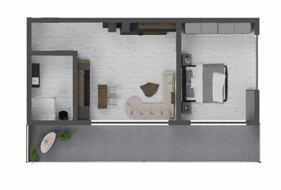 Apartament cu 2 camere semidecomandat în Nord - 3