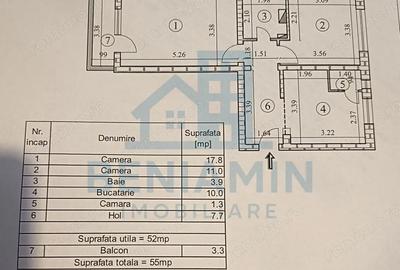Apartament cu 2 camere decomandat în Astra