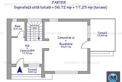Vila cu 4 camere de vanzare in Paulesti, 110.44 mp #15539 Vila cu 4 camere de vanzare in Paulesti, 110.44 mp #15539 - 6