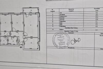 Apartament cu 3 camere decomandat în Tractorul - 20