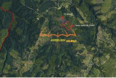Teren + casa de vanzare extravilan Calatele Padure 46.373/? - 2