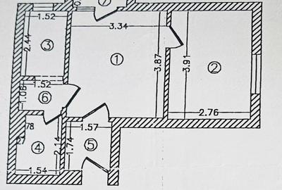 2 camere   renovat complet/Strada  Pricopan /nemobilat - 16