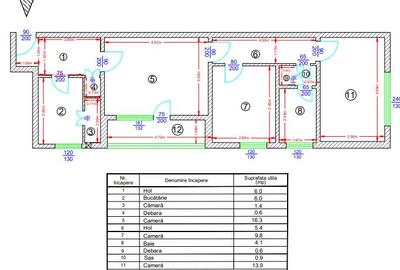 Apartament cu 3 camere semidecomandat, mobilat în Podu Roș - 1