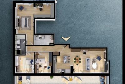 Apartament 4 camere,2 bai, terasa 60 m , super view, Bloc Premium Apartament 4 camere,2 bai, terasa 60 m , super view, Bloc Premium - 12