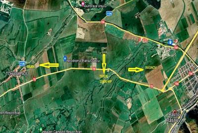 Teren intravilan la DN 73 iesire din Rasnov spre Bran